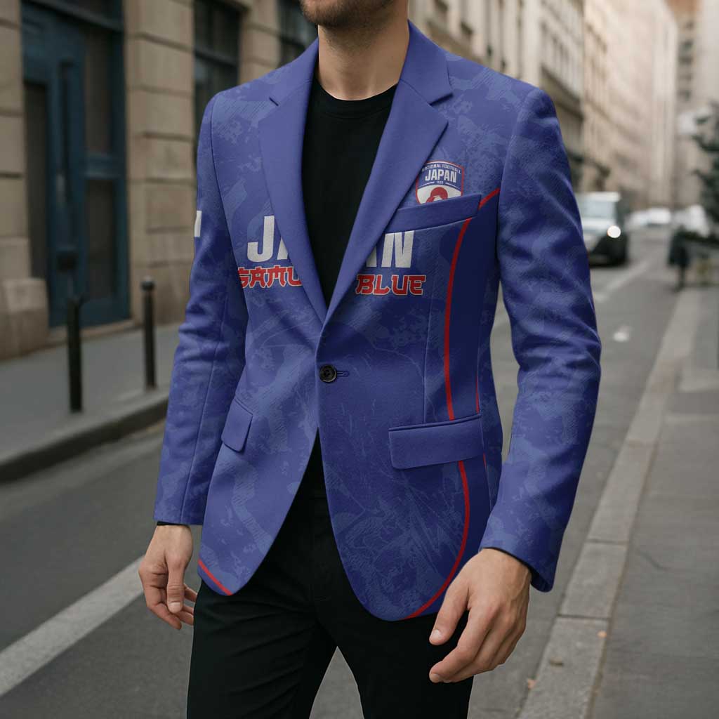 Custom Japan Football Blazer 2026 Come On Samurai Blue - Wonder Print Shop