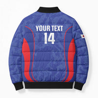 Custom Japan Football Bomber Puffer Jacket 2026 Come On Samurai Blue - Wonder Print Shop