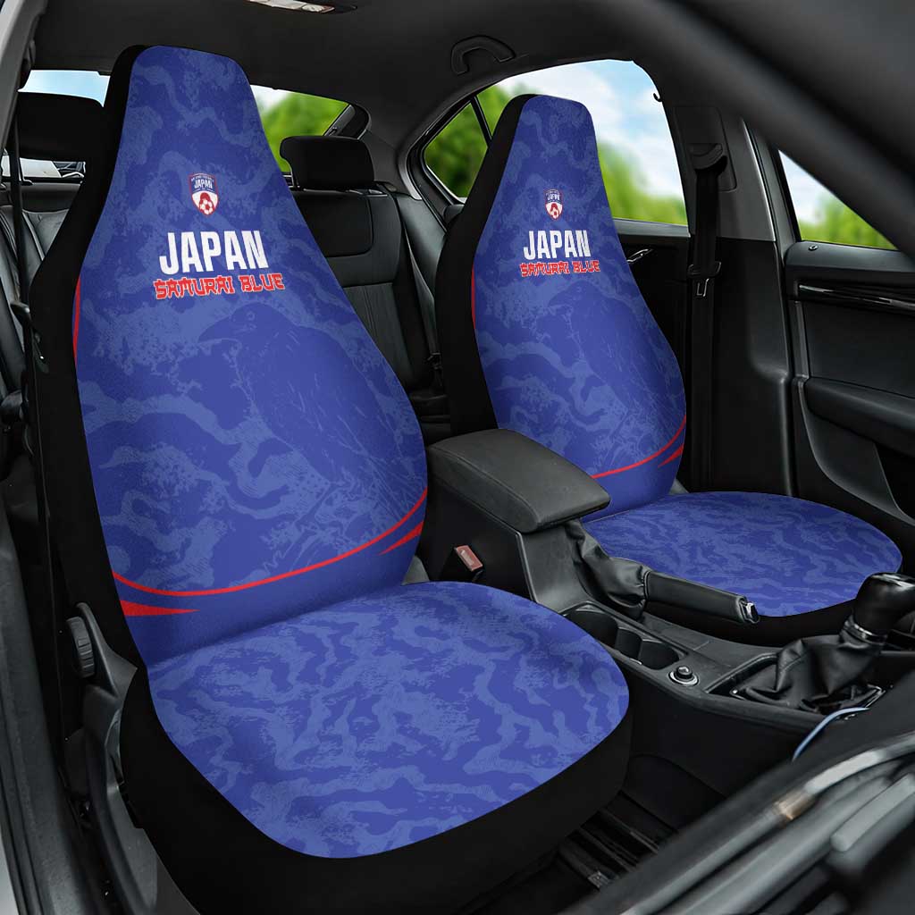 Japan Football Car Seat Cover 2026 Come On Samurai Blue - Wonder Print Shop