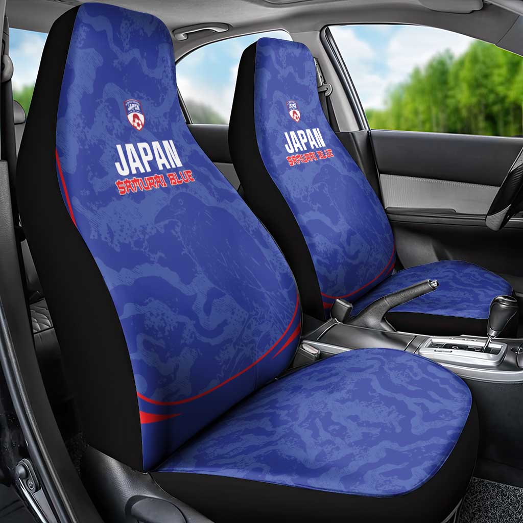 Japan Football Car Seat Cover 2026 Come On Samurai Blue - Wonder Print Shop