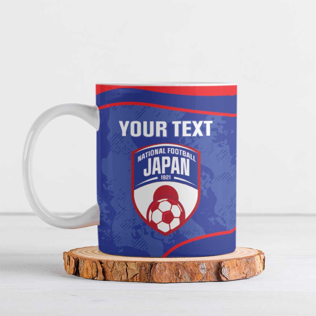 Custom Japan Football Ceramic Mug 2026 Come On Samurai Blue - Wonder Print Shop