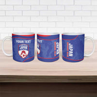 Custom Japan Football Ceramic Mug 2026 Come On Samurai Blue - Wonder Print Shop