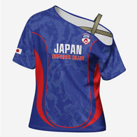 Custom Japan Football Cross Shoulder Shirt 2026 Come On Samurai Blue - Wonder Print Shop