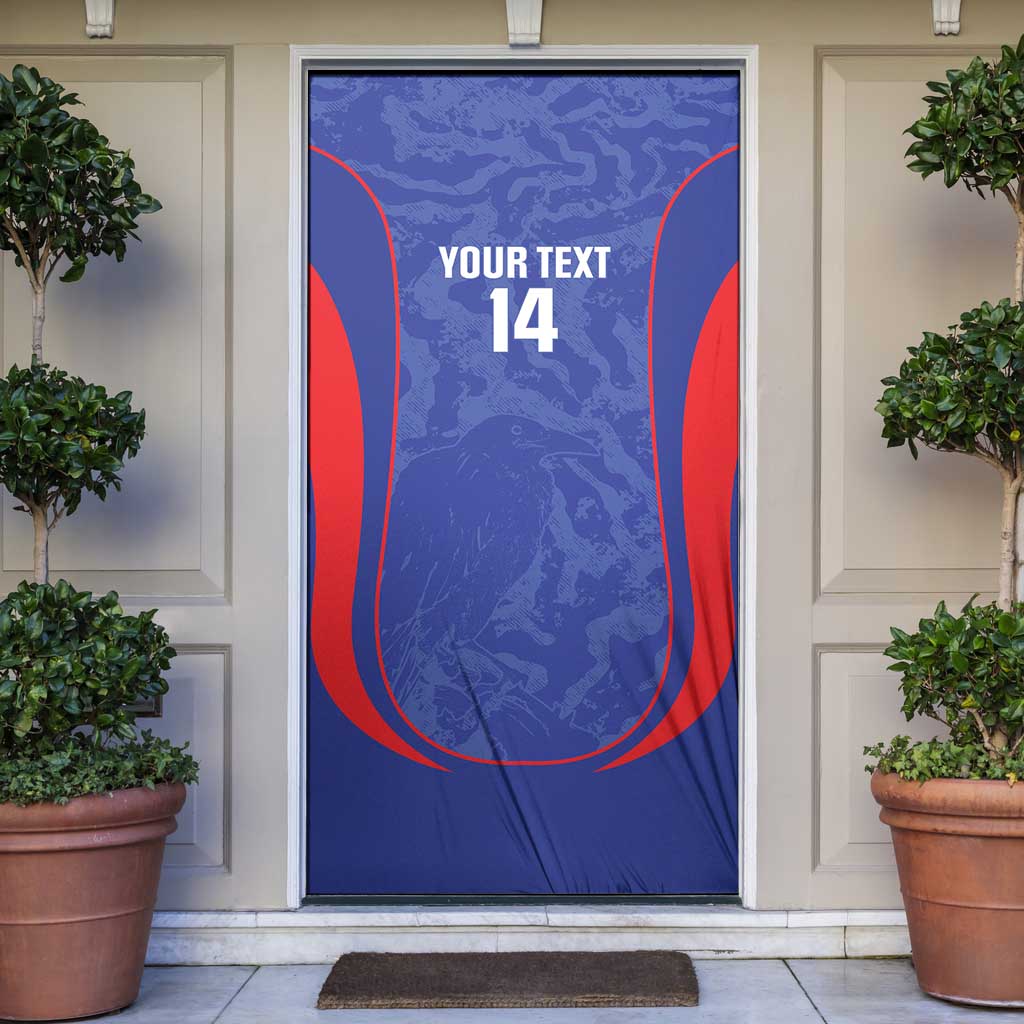 Custom Japan Football Door Cover 2026 Come On Samurai Blue - Wonder Print Shop