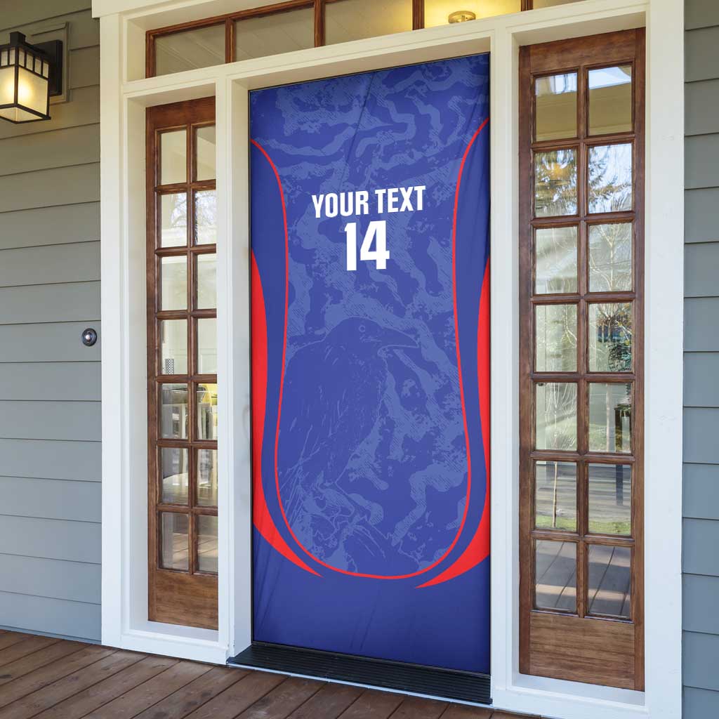Custom Japan Football Door Cover 2026 Come On Samurai Blue - Wonder Print Shop