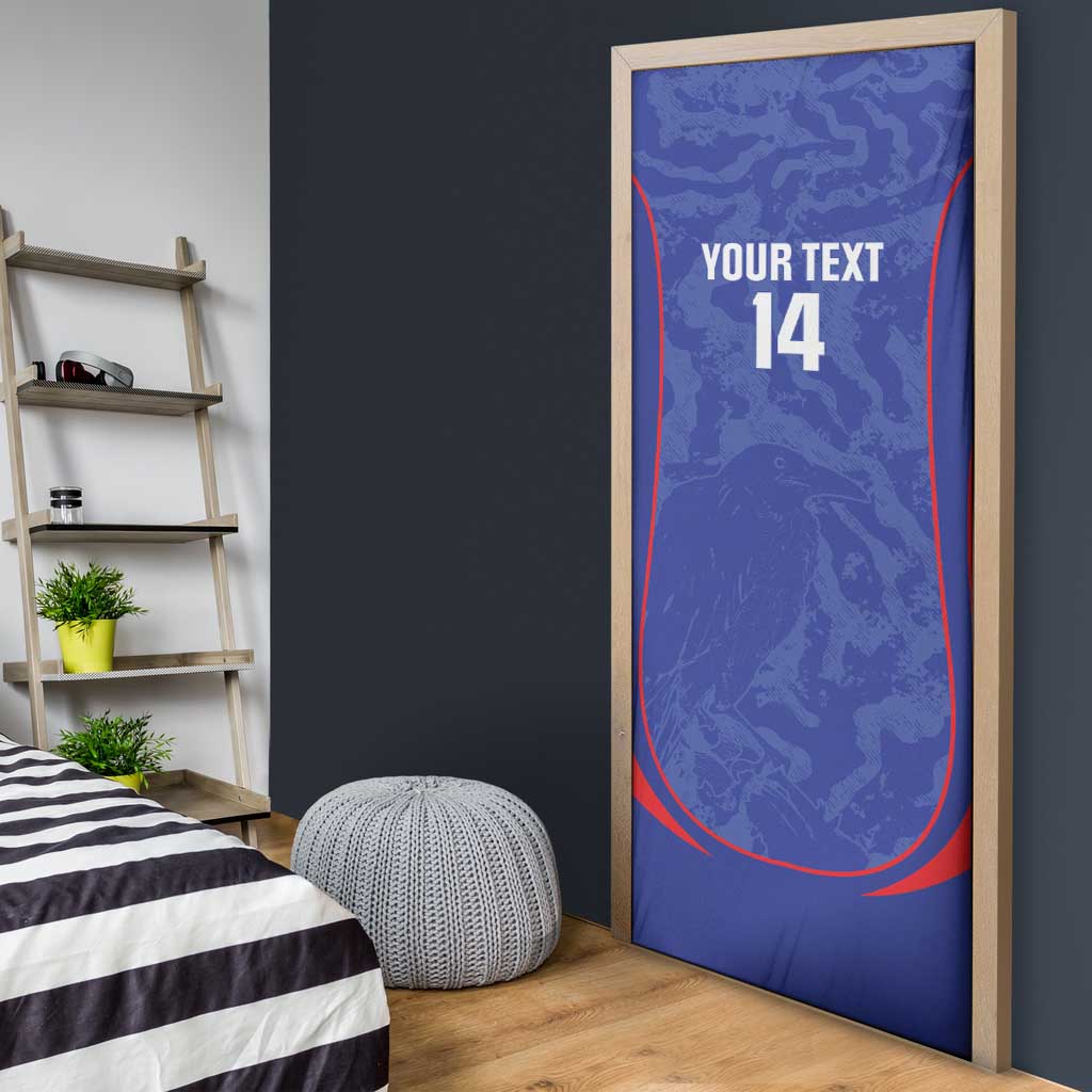 Custom Japan Football Door Cover 2026 Come On Samurai Blue - Wonder Print Shop