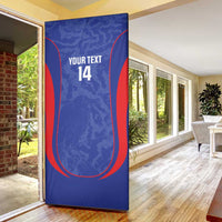 Custom Japan Football Door Cover 2026 Come On Samurai Blue - Wonder Print Shop