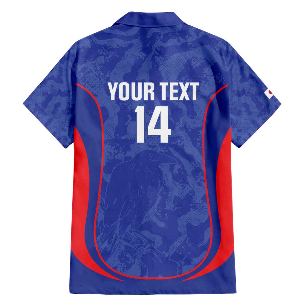 Custom Japan Football Family Matching Off Shoulder Maxi Dress and Hawaiian Shirt 2026 Come On Samurai Blue - Wonder Print Shop