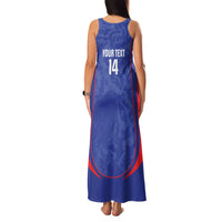 Custom Japan Football Family Matching Tank Maxi Dress and Hawaiian Shirt 2026 Come On Samurai Blue - Wonder Print Shop