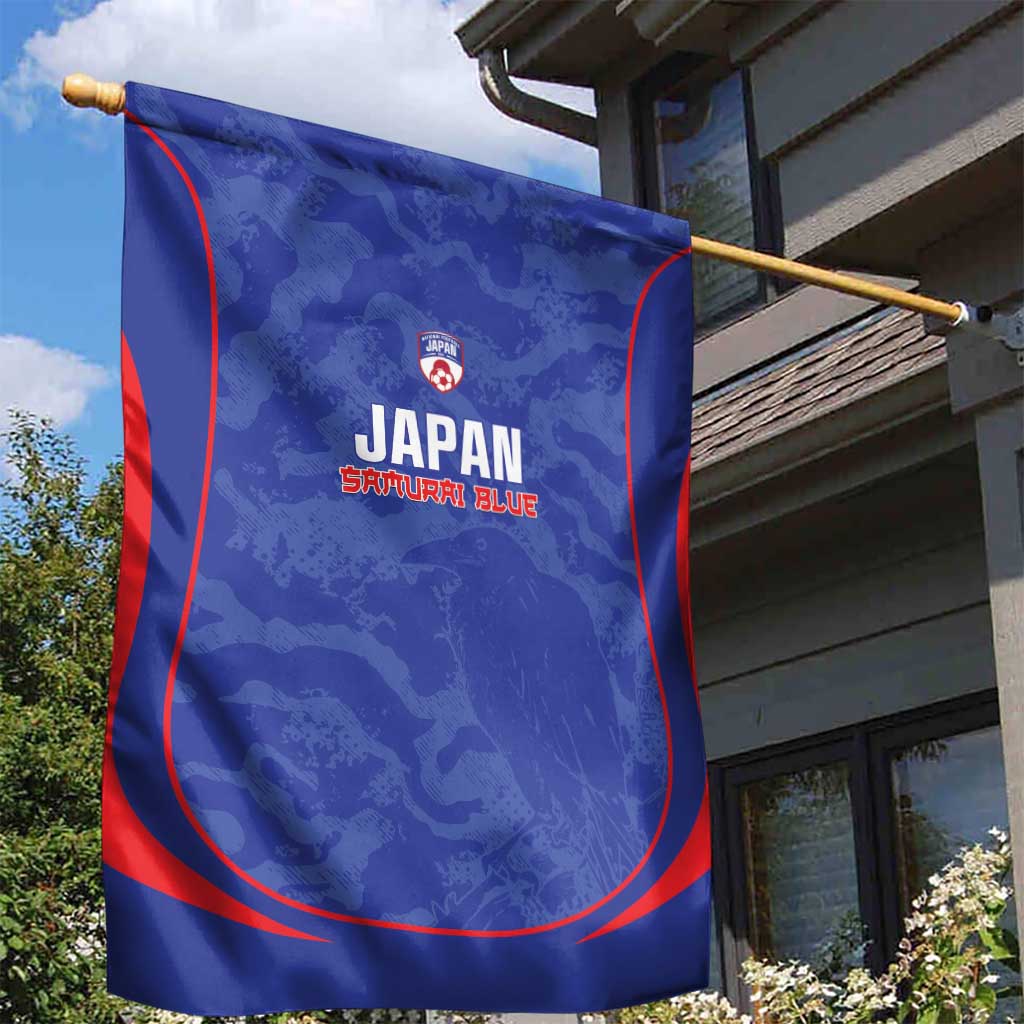 Japan Football Garden Flag 2026 Come On Samurai Blue - Wonder Print Shop