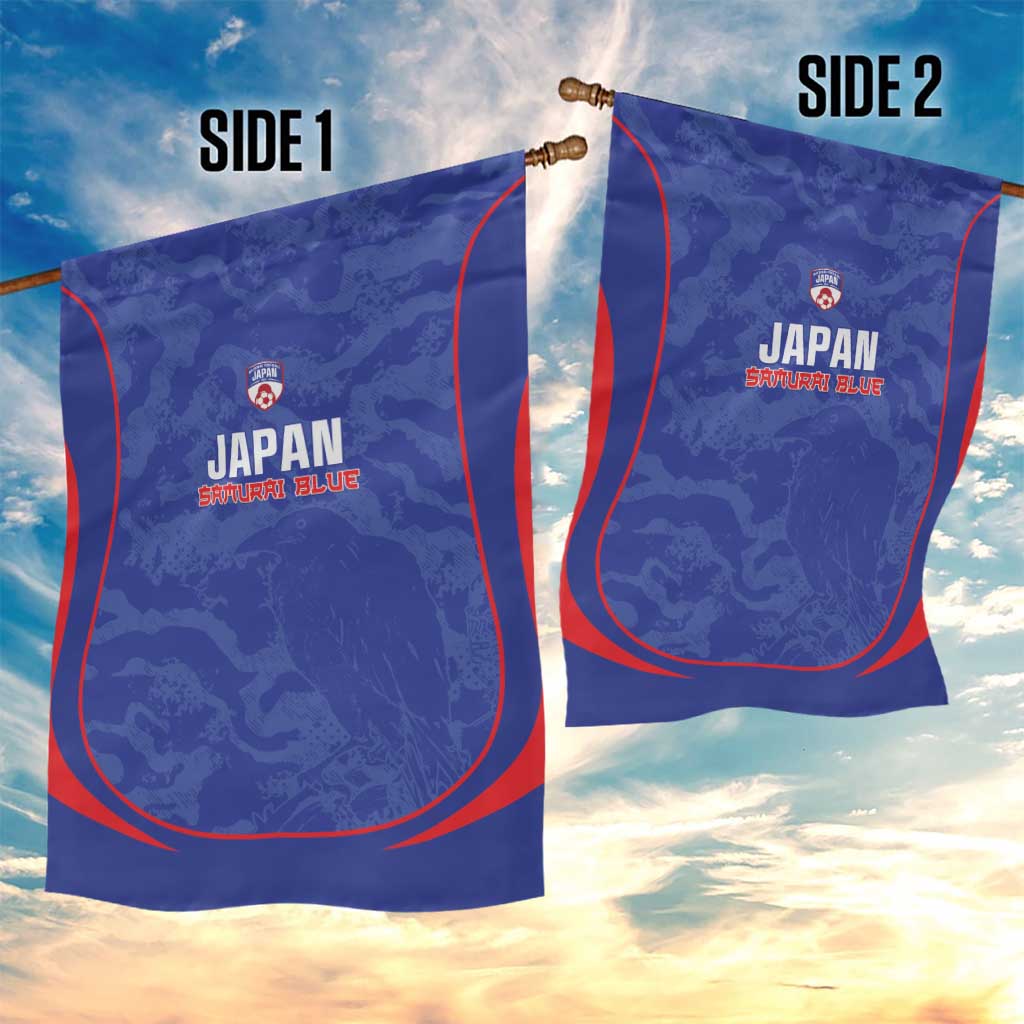 Japan Football Garden Flag 2026 Come On Samurai Blue - Wonder Print Shop