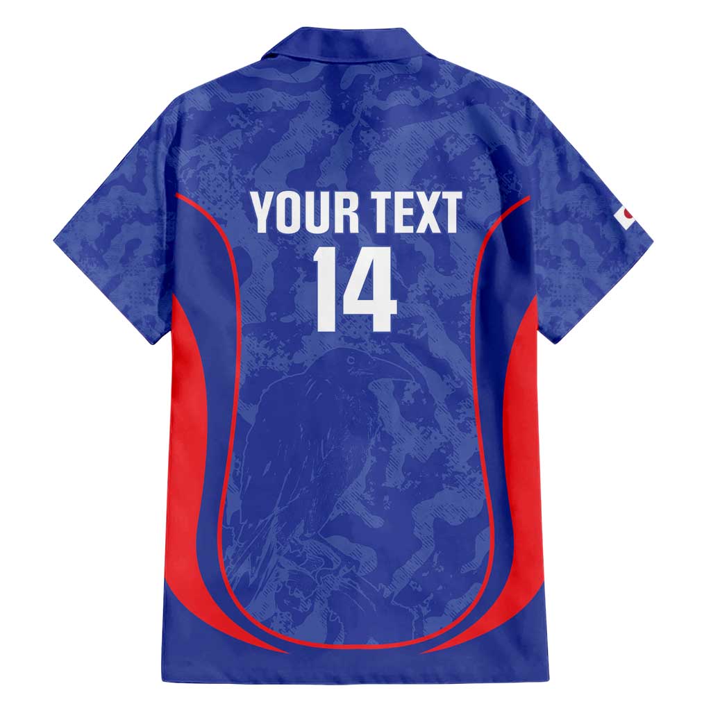 Custom Japan Football Hawaiian Shirt 2026 Come On Samurai Blue - Wonder Print Shop