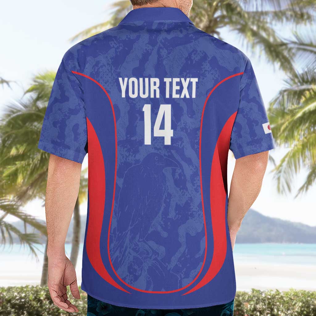 Custom Japan Football Hawaiian Shirt 2026 Come On Samurai Blue - Wonder Print Shop
