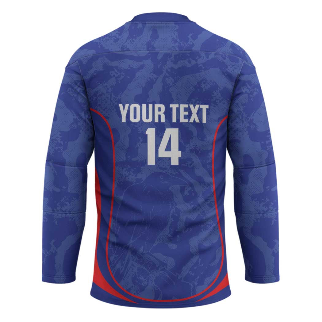 Custom Japan Football Hockey Jersey 2026 Come On Samurai Blue - Wonder Print Shop
