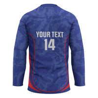 Custom Japan Football Hockey Jersey 2026 Come On Samurai Blue - Wonder Print Shop