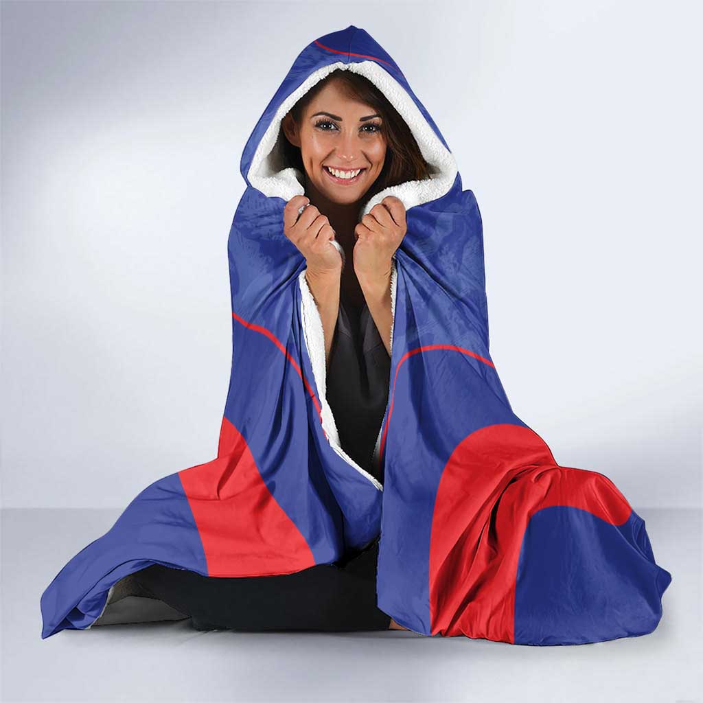 Japan Football Hooded Blanket 2026 Come On Samurai Blue - Wonder Print Shop