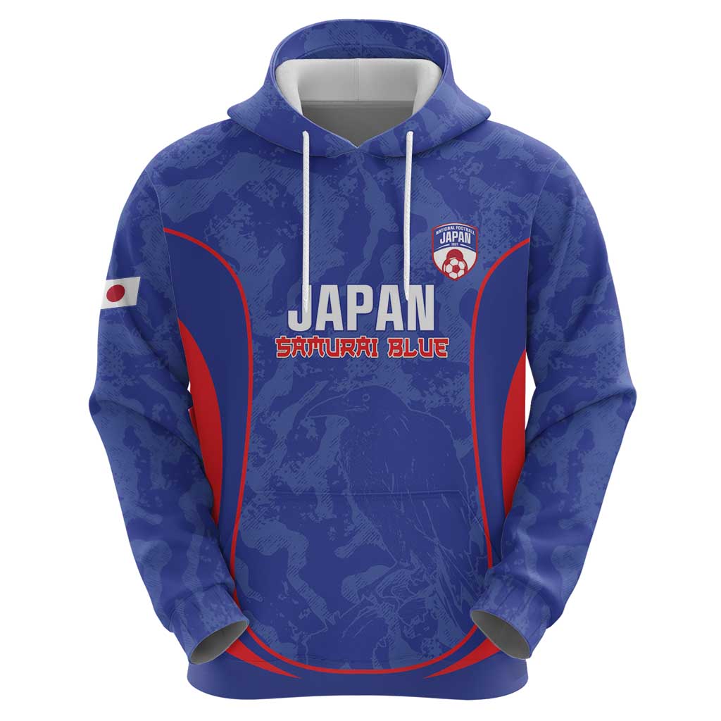 Custom Japan Football Hoodie 2026 Come On Samurai Blue - Wonder Print Shop