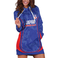 Custom Japan Football Hoodie Dress 2026 Come On Samurai Blue - Wonder Print Shop