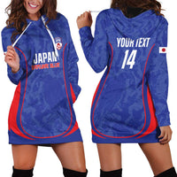 Custom Japan Football Hoodie Dress 2026 Come On Samurai Blue - Wonder Print Shop