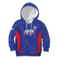 Custom Japan Football Kid Hoodie 2026 Come On Samurai Blue - Wonder Print Shop