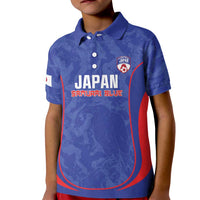 Custom Japan Football Kid Polo Shirt 2026 Come On Samurai Blue - Wonder Print Shop