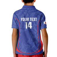 Custom Japan Football Kid Polo Shirt 2026 Come On Samurai Blue - Wonder Print Shop