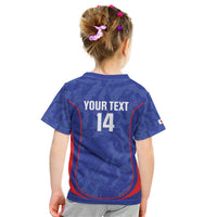 Custom Japan Football Kid T Shirt 2026 Come On Samurai Blue - Wonder Print Shop