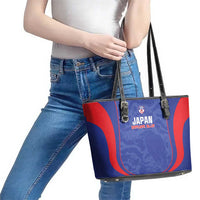 Japan Football Leather Tote Bag 2026 Come On Samurai Blue - Wonder Print Shop