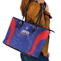 Japan Football Leather Tote Bag 2026 Come On Samurai Blue - Wonder Print Shop