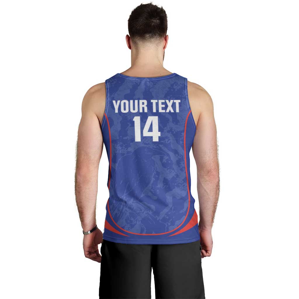 Custom Japan Football Men Tank Top 2026 Come On Samurai Blue - Wonder Print Shop