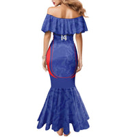 Custom Japan Football Mermaid Dress 2026 Come On Samurai Blue - Wonder Print Shop