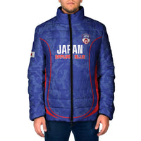 Custom Japan Football Padded Jacket 2026 Come On Samurai Blue - Wonder Print Shop