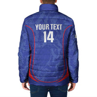Custom Japan Football Padded Jacket 2026 Come On Samurai Blue - Wonder Print Shop