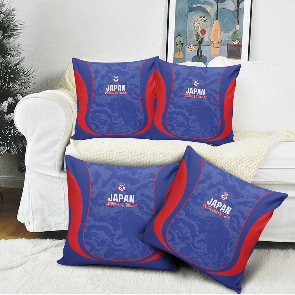 Japan Football Pillow Cover 2026 Come On Samurai Blue - Wonder Print Shop