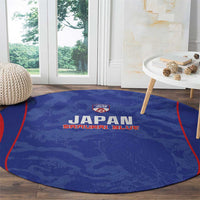 Japan Football Round Carpet 2026 Come On Samurai Blue - Wonder Print Shop