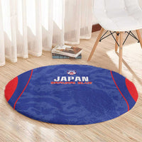 Japan Football Round Carpet 2026 Come On Samurai Blue - Wonder Print Shop
