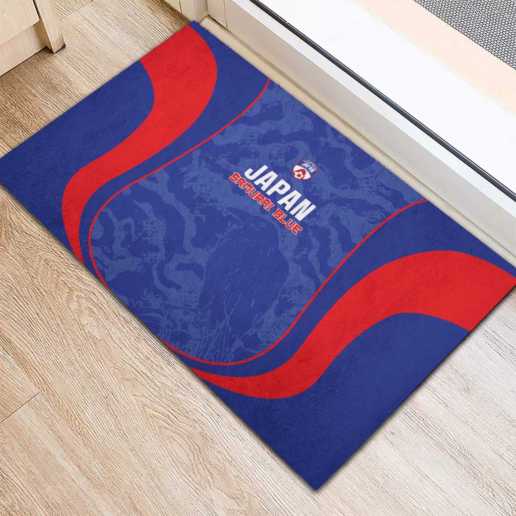 Japan Football Rubber Doormat 2026 Come On Samurai Blue - Wonder Print Shop