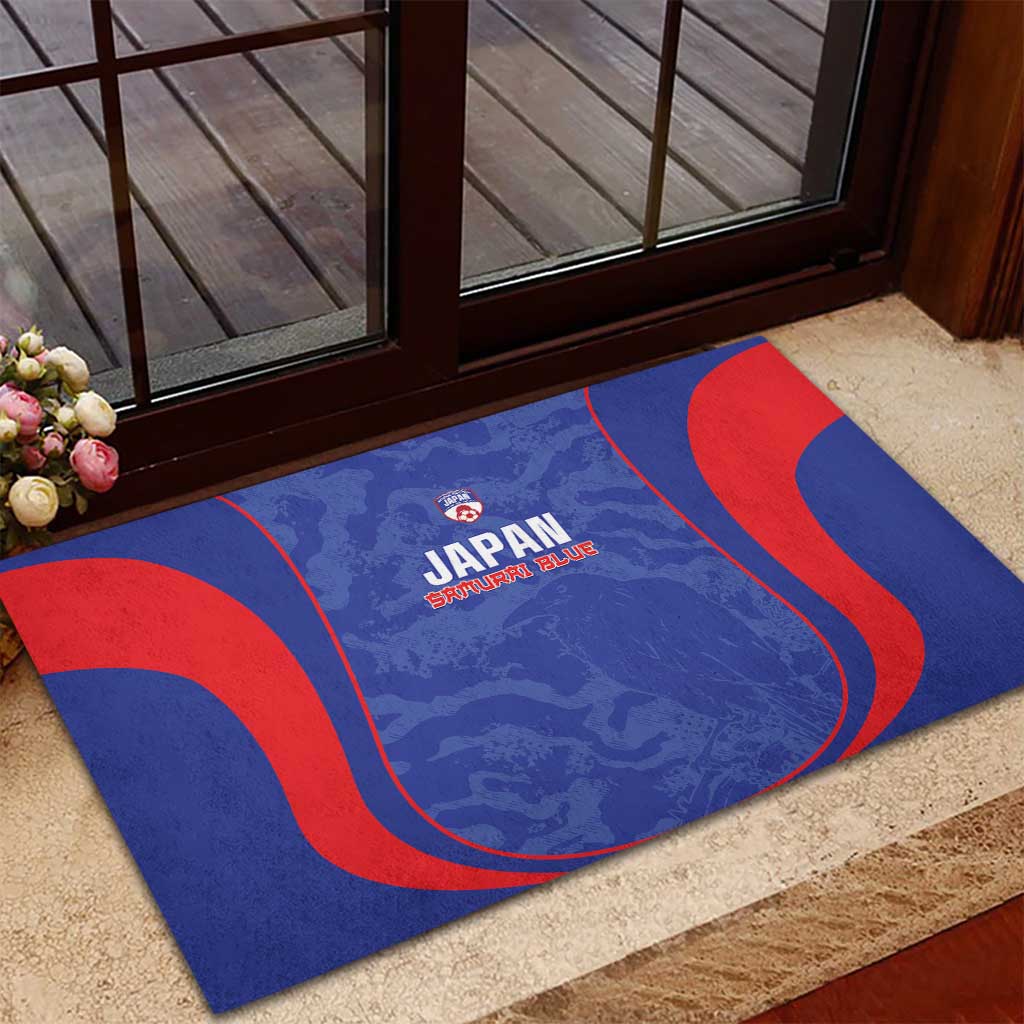 Japan Football Rubber Doormat 2026 Come On Samurai Blue - Wonder Print Shop