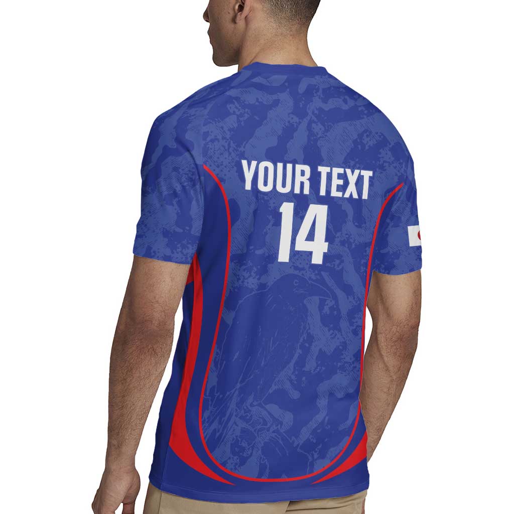 Custom Japan Football Rugby Jersey 2026 Come On Samurai Blue - Wonder Print Shop