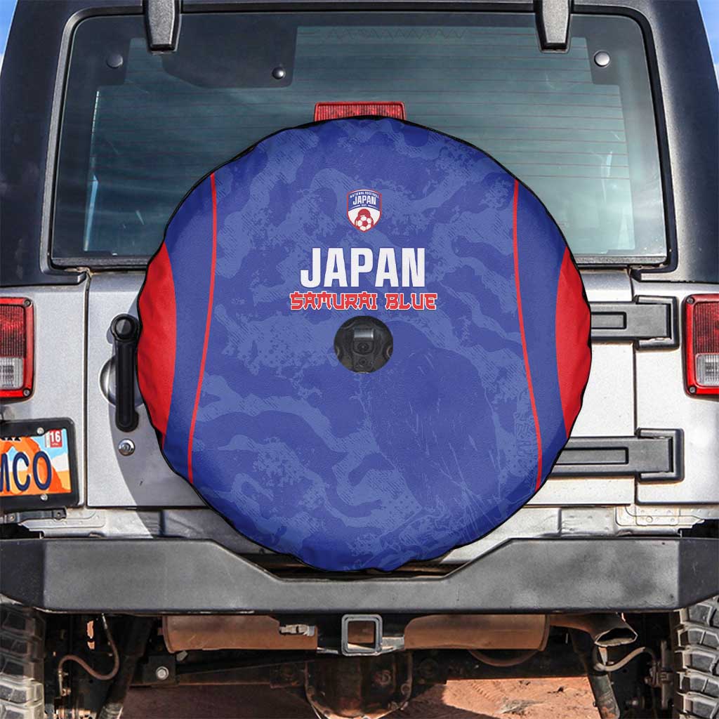 Japan Football Spare Tire Cover 2026 Come On Samurai Blue - Wonder Print Shop
