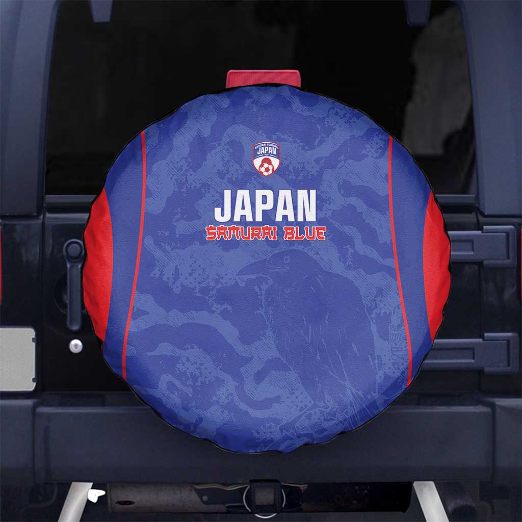 Japan Football Spare Tire Cover 2026 Come On Samurai Blue - Wonder Print Shop