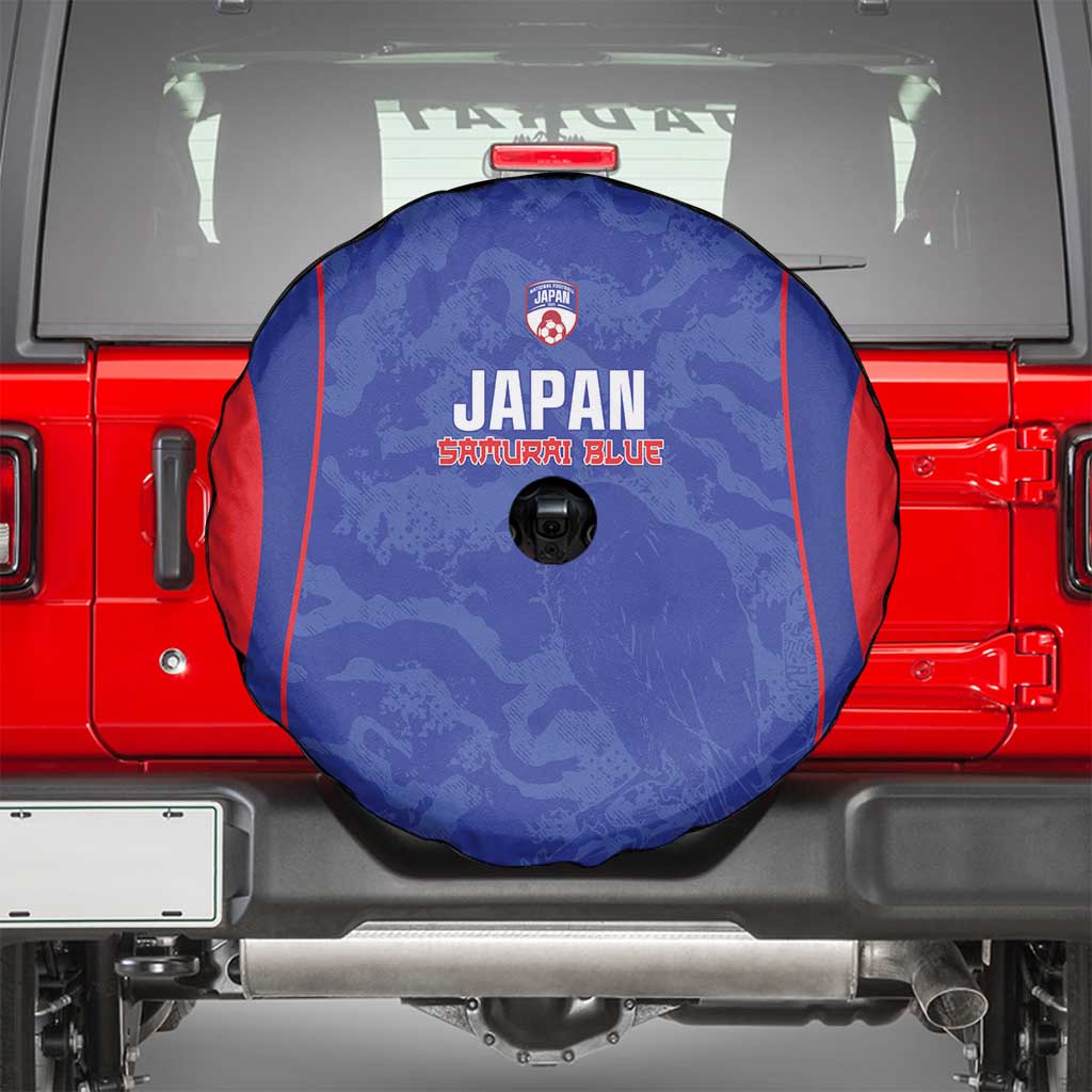 Japan Football Spare Tire Cover 2026 Come On Samurai Blue - Wonder Print Shop