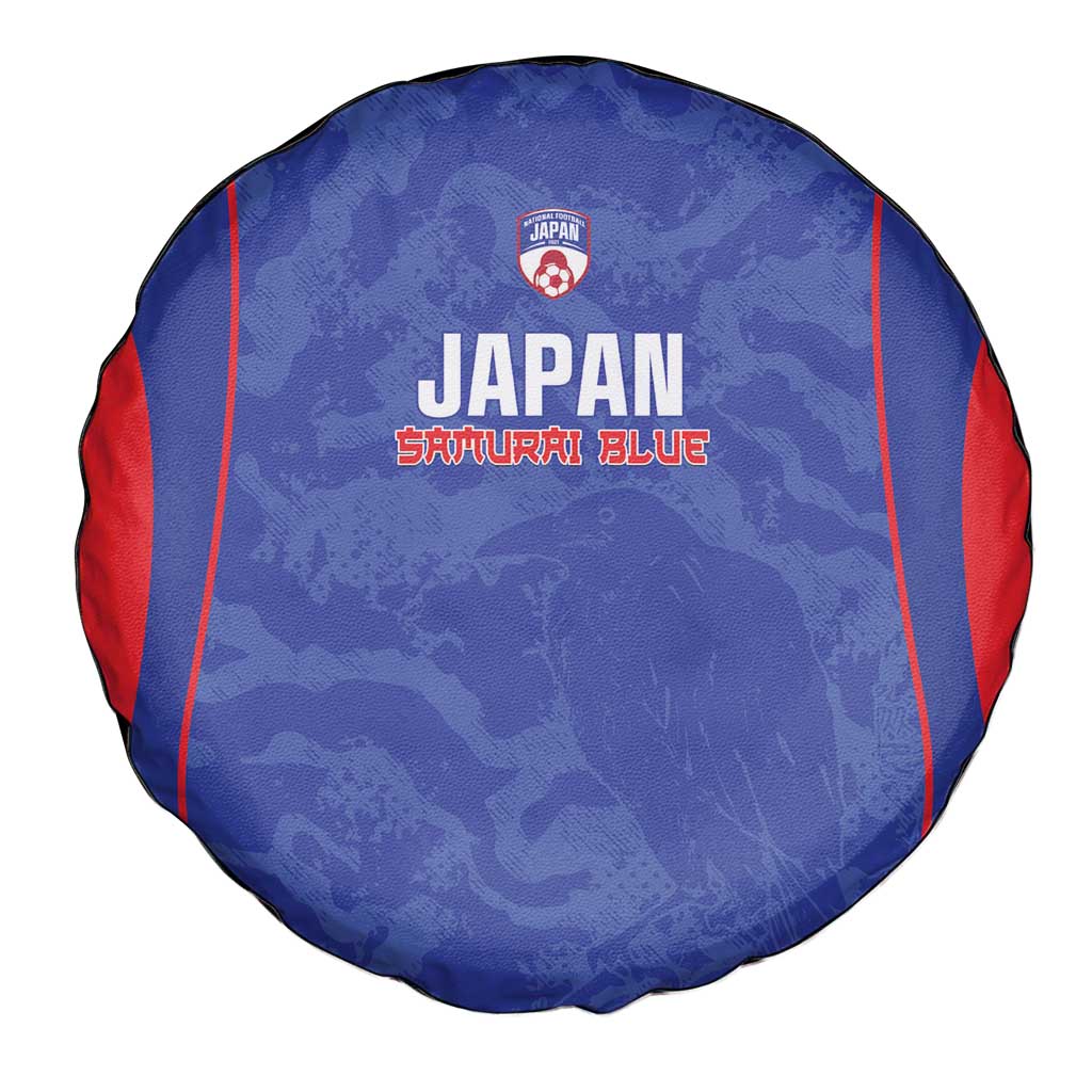 Japan Football Spare Tire Cover 2026 Come On Samurai Blue - Wonder Print Shop