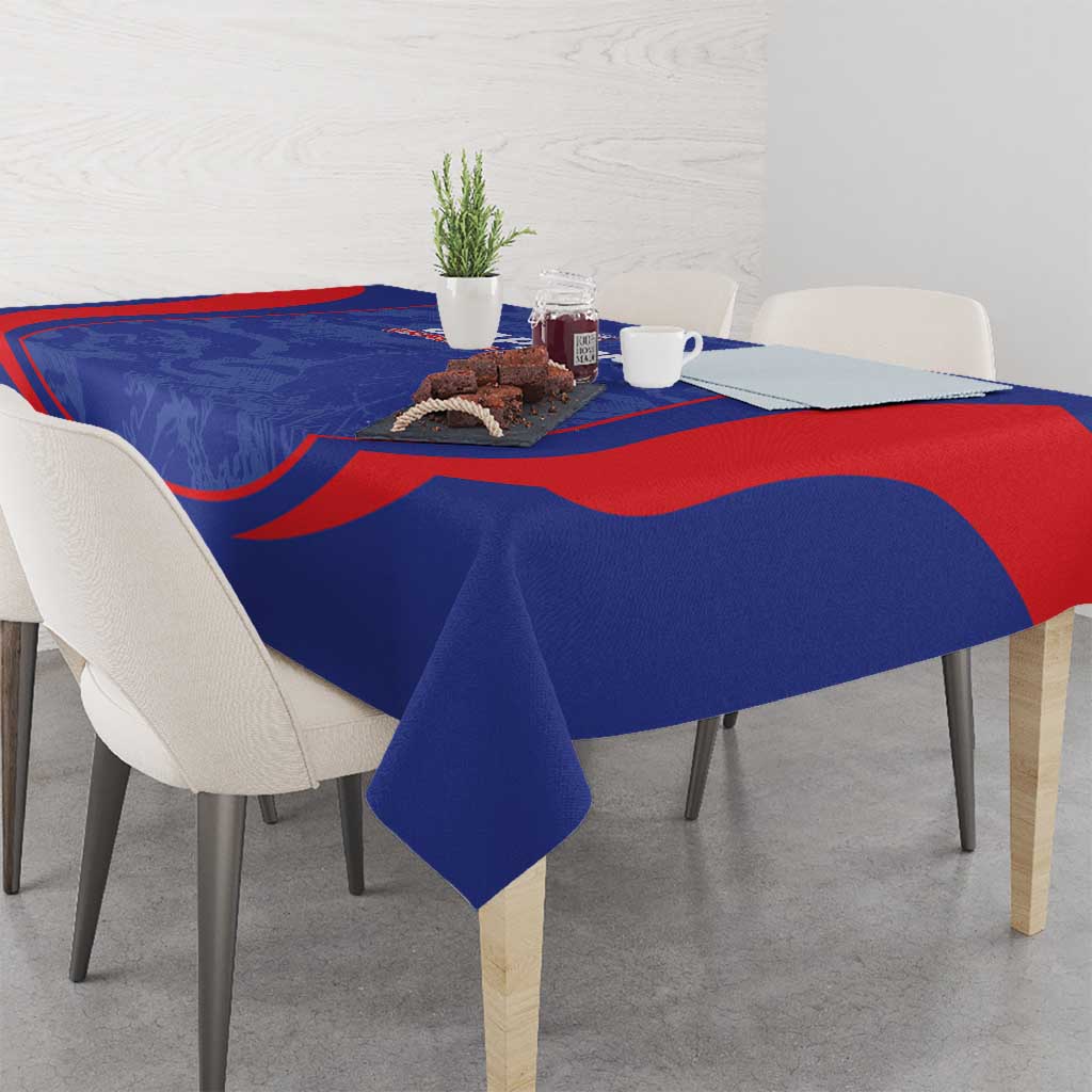 Japan Football Tablecloth 2026 Come On Samurai Blue - Wonder Print Shop