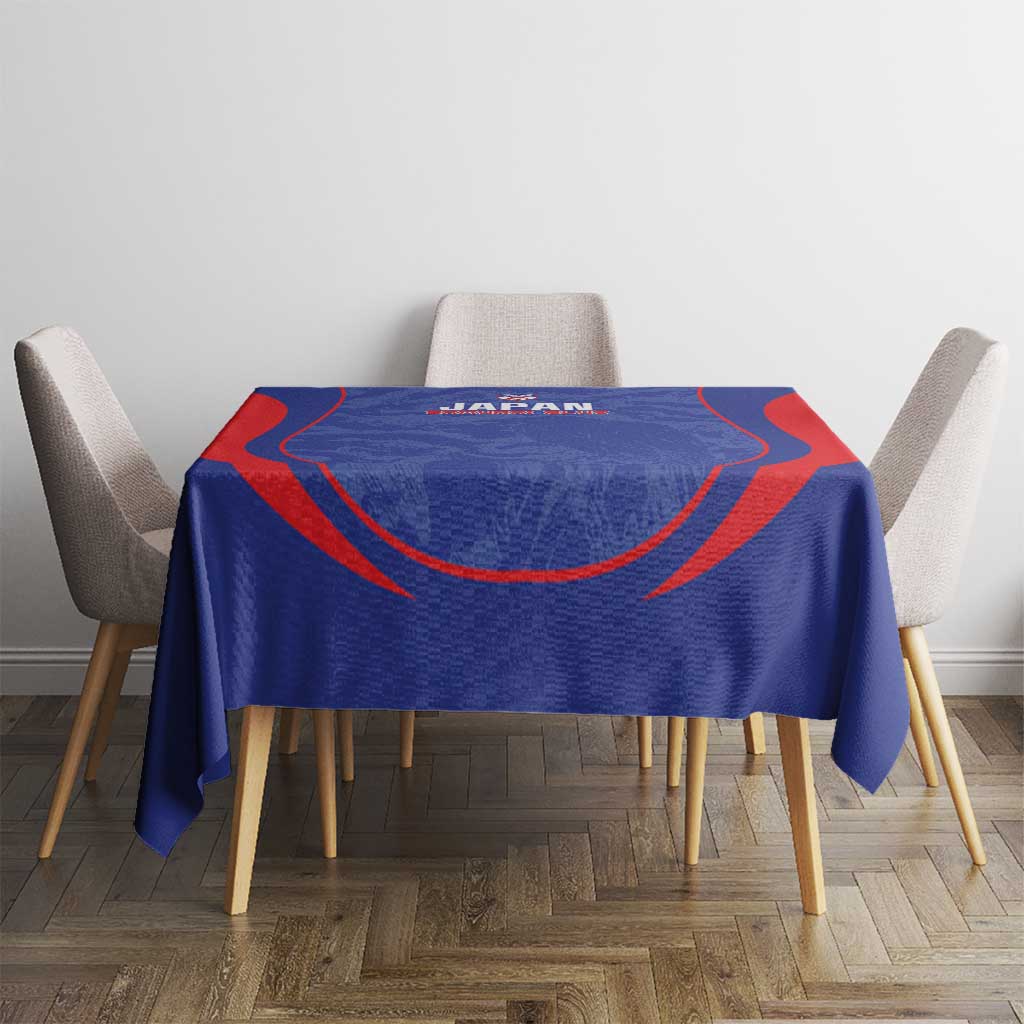 Japan Football Tablecloth 2026 Come On Samurai Blue - Wonder Print Shop