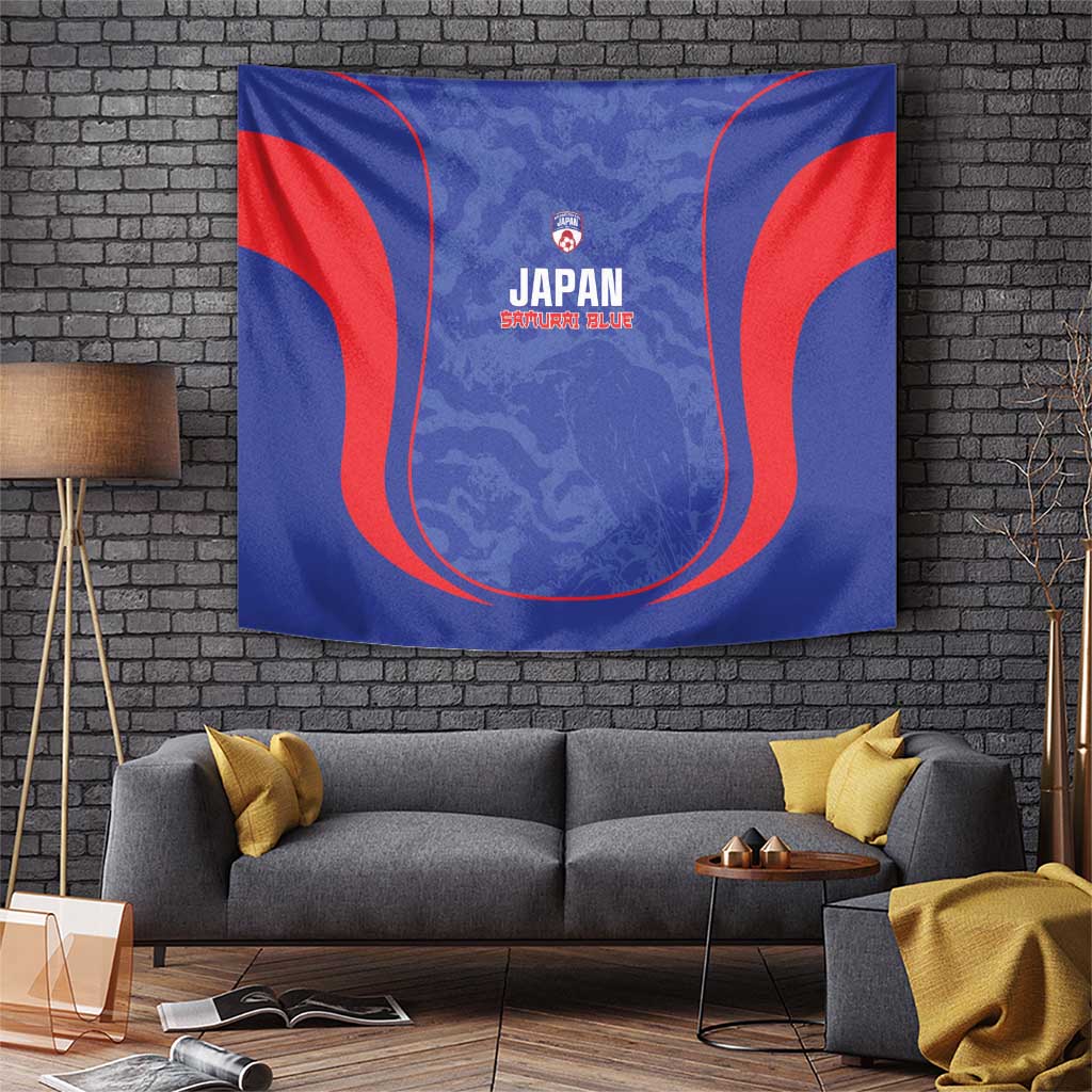 Japan Football Tapestry 2026 Come On Samurai Blue - Wonder Print Shop