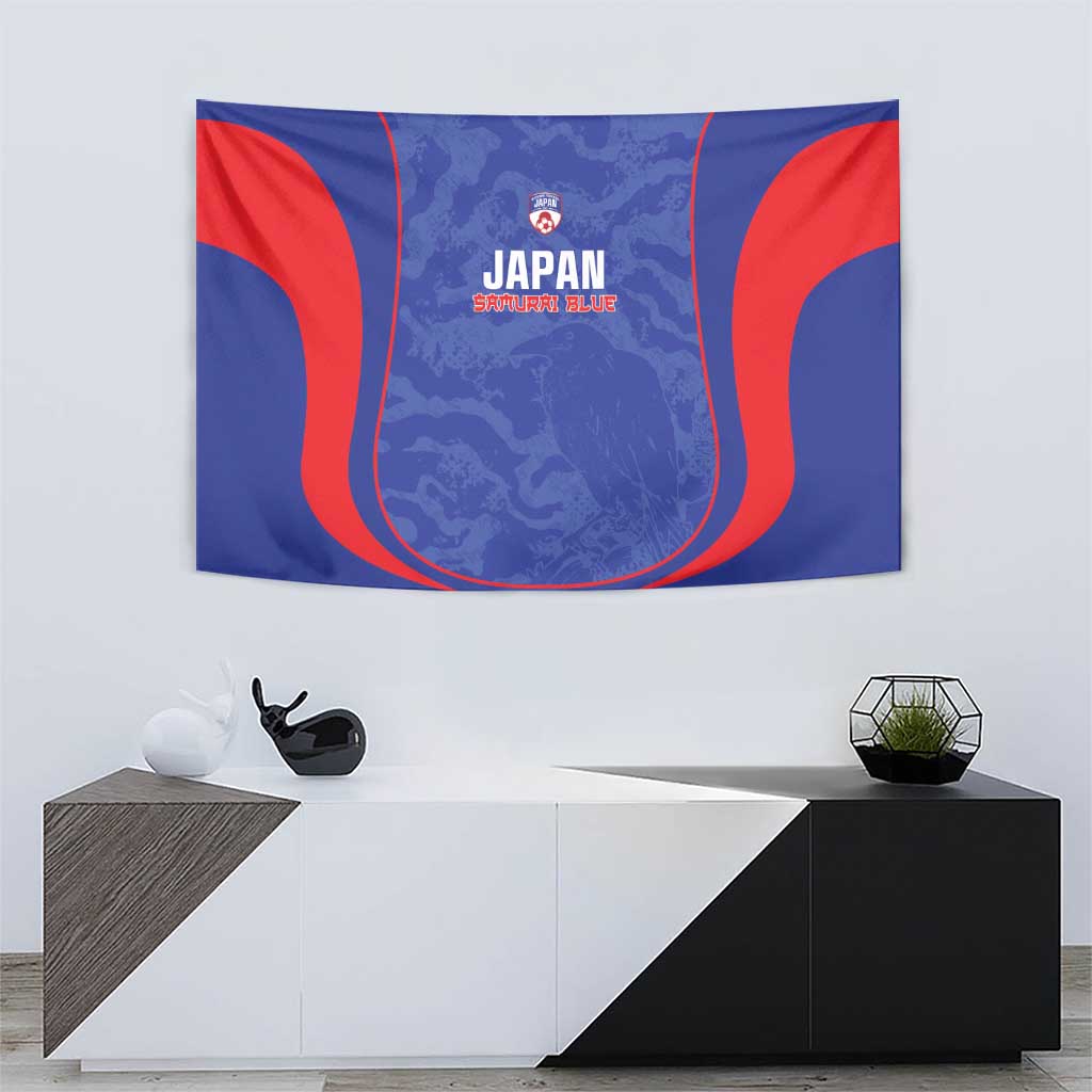 Japan Football Tapestry 2026 Come On Samurai Blue - Wonder Print Shop