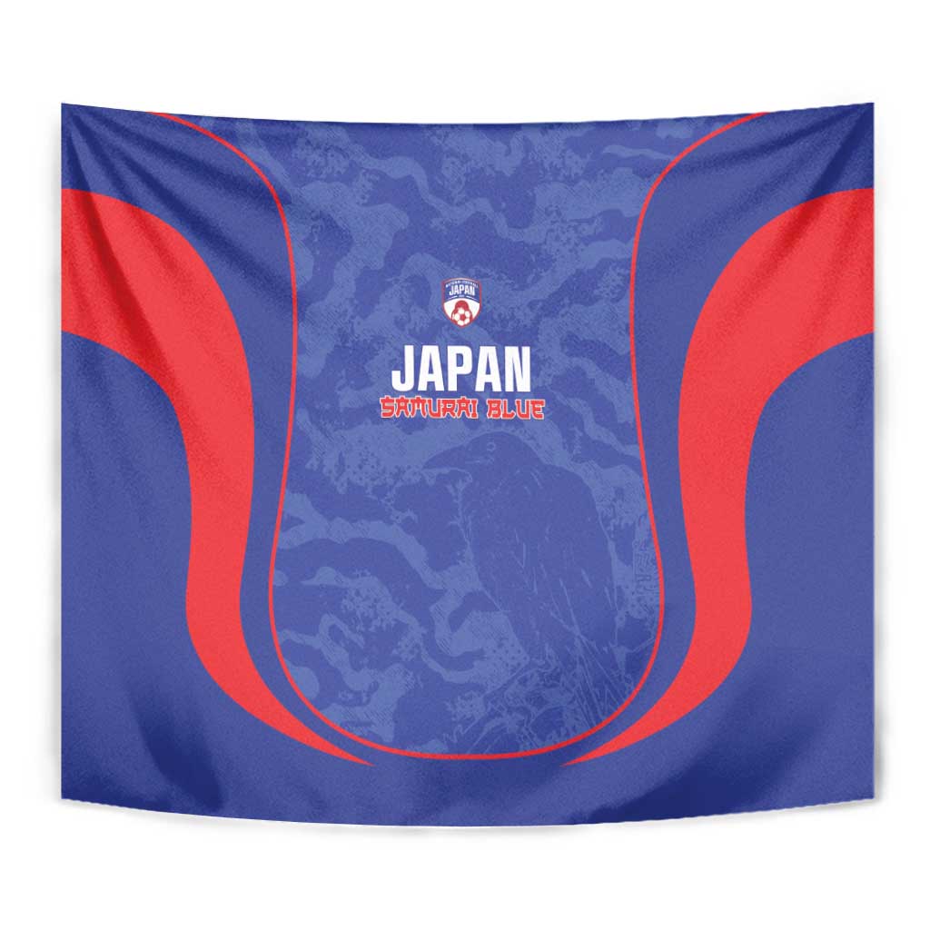 Japan Football Tapestry 2026 Come On Samurai Blue - Wonder Print Shop