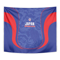 Japan Football Tapestry 2026 Come On Samurai Blue - Wonder Print Shop