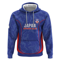Custom Japan Football Zip Hoodie 2026 Come On Samurai Blue - Wonder Print Shop